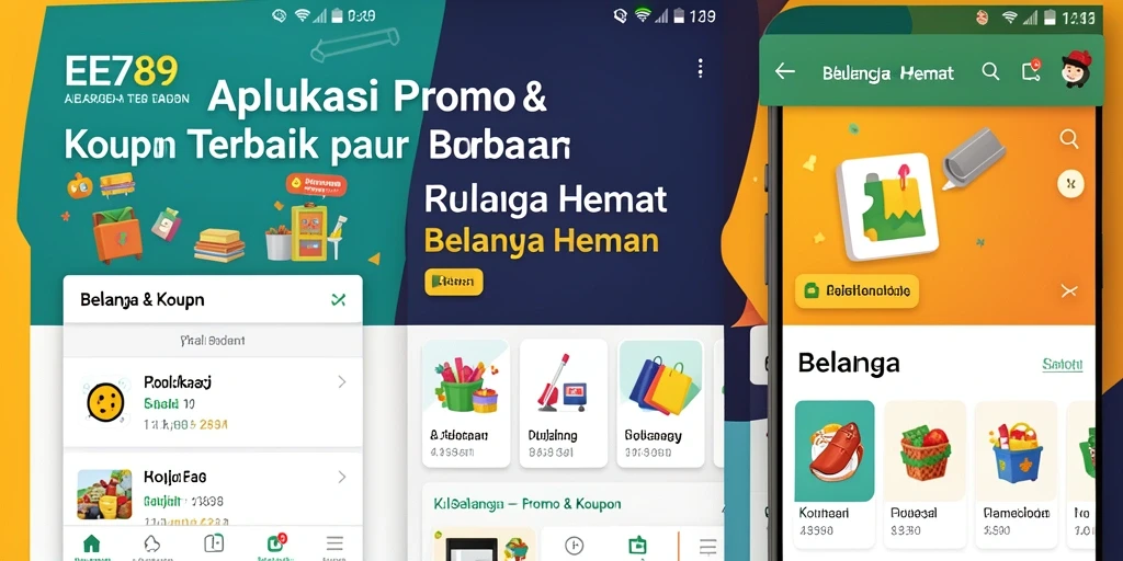 Tampilan antarmuka pengguna EE789 untuk promo dan kupon.
