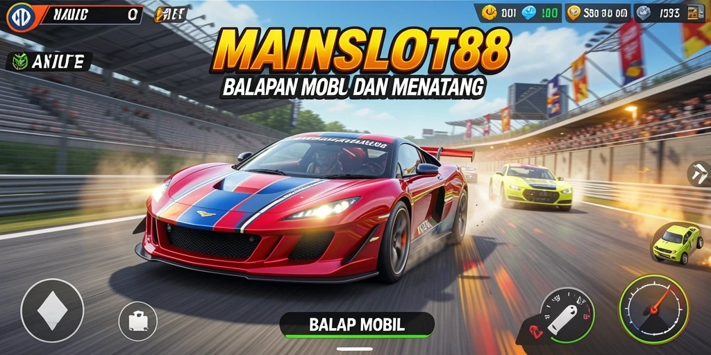 Antarmuka balapan mobil yang menarik dan responsif di MAINSLOT88.