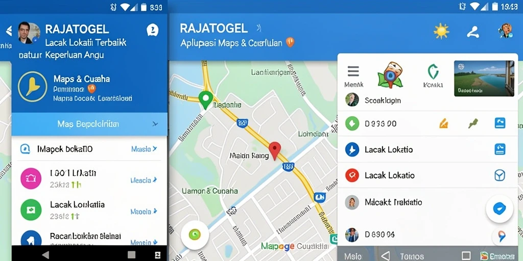 Tampilan antarmuka aplikasi Lacak Lokasi RAJATOGEL yang sederhana dan efektif.