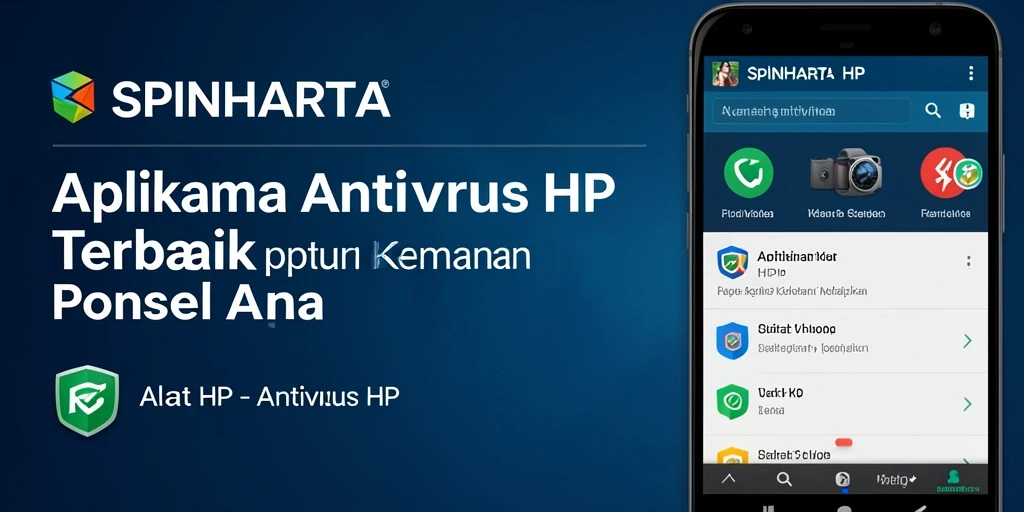 Antarmuka SPINHARTA yang menarik dan mudah digunakan untuk Antivirus HP.