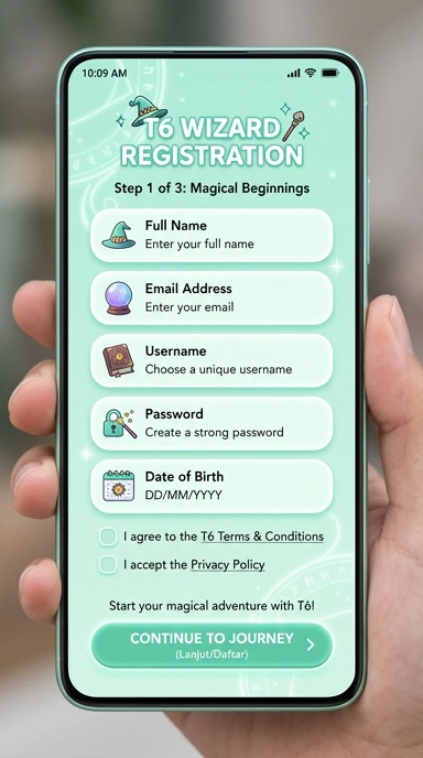 Panduan Registrasi Akun Baru t6 untuk Pengguna Android