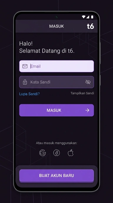 Panduan Masuk Akun t6 untuk Pengguna Android